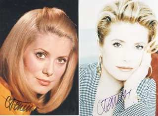 Catherine Deneuve autograph