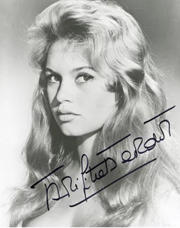 Brigitte Bardot autograph