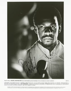 Denzel Washington autograph