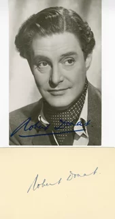 Robert Donat autograph