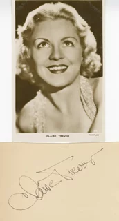 Claire Trevor autograph