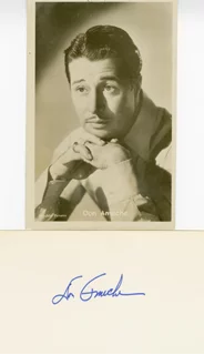 Don Ameche autograph