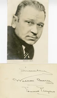 Wallace Beery autograph