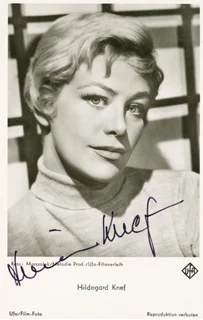 Hildegard Knef autograph