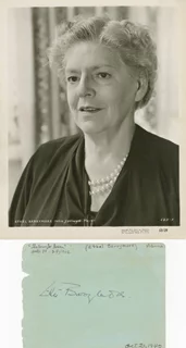 Ethel Barrymore autograph
