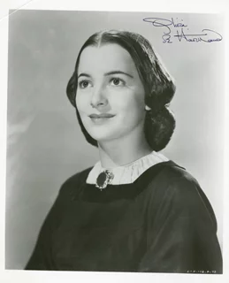 Olivia DeHavilland autograph