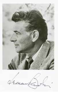 Leonard Bernstein autograph