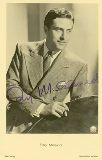 Ray Milland autograph