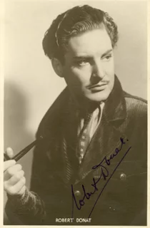 Robert Donat autograph