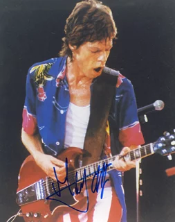 Mick Jagger autograph