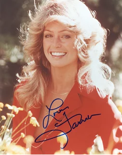 Farrah Fawcett autograph