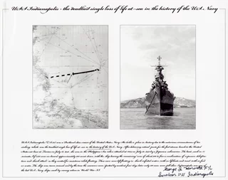 USS Indianapolis autograph