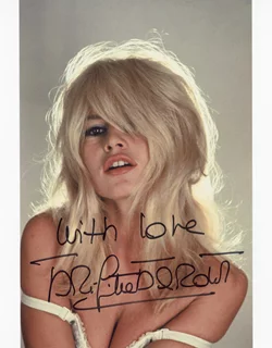 Brigitte Bardot autograph
