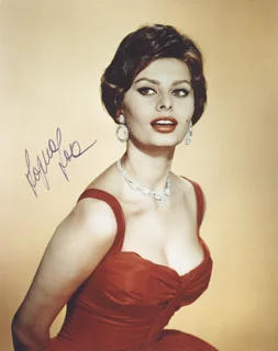 Sophia Loren autograph