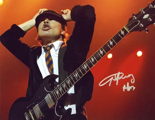 Angus Young autograph