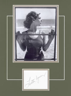 Loretta Young autograph