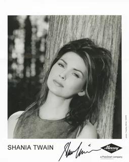 Shania Twain autograph