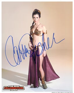 Carrie Fisher autograph