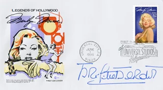 Brigitte Bardot autograph