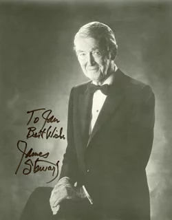 James Stewart autograph