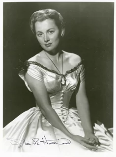 Olivia DeHavilland autograph