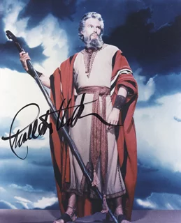 Charlton Heston autograph