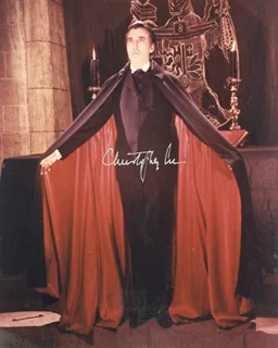 Christopher Lee autograph