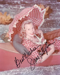June Allyson autograph