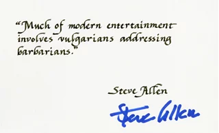 Steve Allen autograph