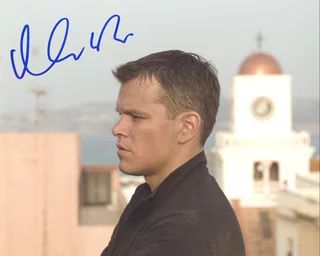 Matt Damon autograph