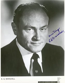 E.G. Marshall autograph