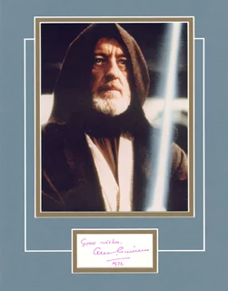 Alec Guinness autograph