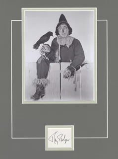 Ray Bolger autograph