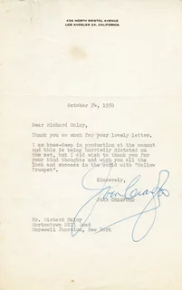 Joan Crawford autograph