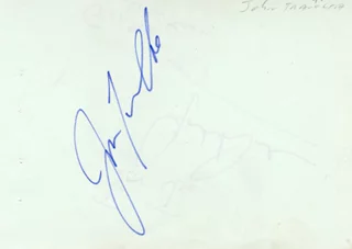 John Travolta autograph