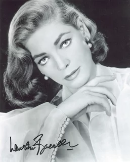 Lauren Bacall autograph
