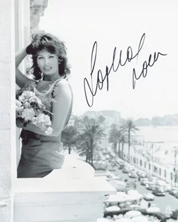 Sophia Loren autograph