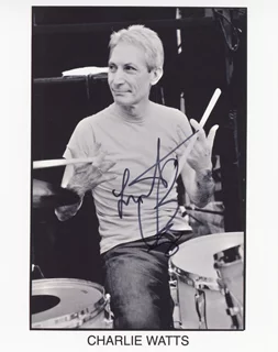 Charlie Watts autograph