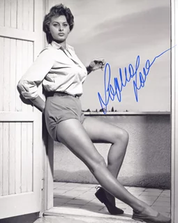 Sophia Loren autograph
