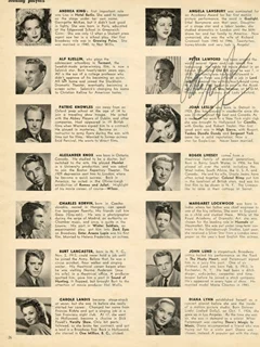 Peter Lawford autograph