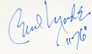 Paul Lynde autograph