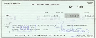 Elizabeth Montgomery autograph