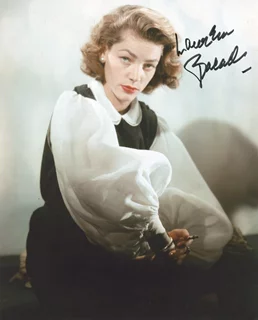 Lauren Bacall autograph
