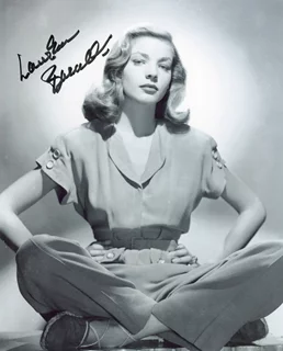 Lauren Bacall autograph