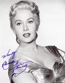 Rhonda Fleming autograph