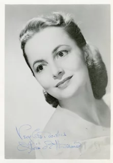 Olivia DeHavilland autograph