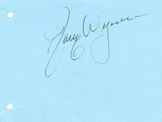Jane Wyman autograph