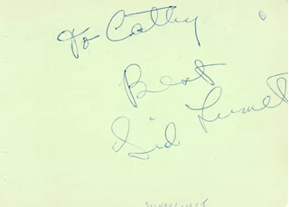 Sidney Lumet autograph