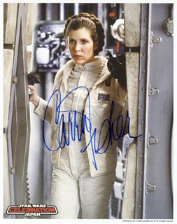 Carrie Fisher autograph