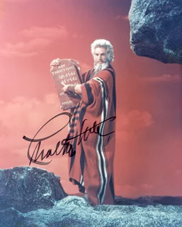 Charlton Heston autograph